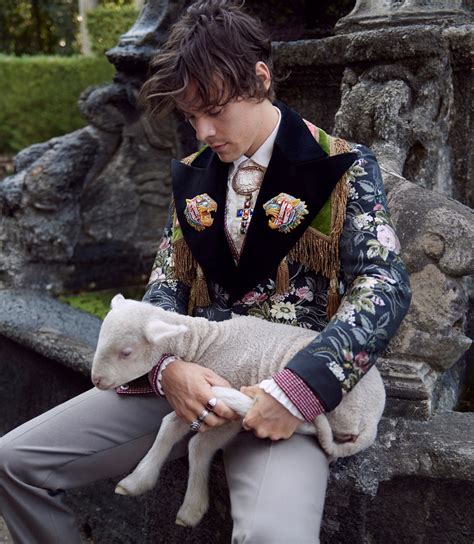 Harry Styles in the new Gucci Men’s Tailoring Campaign